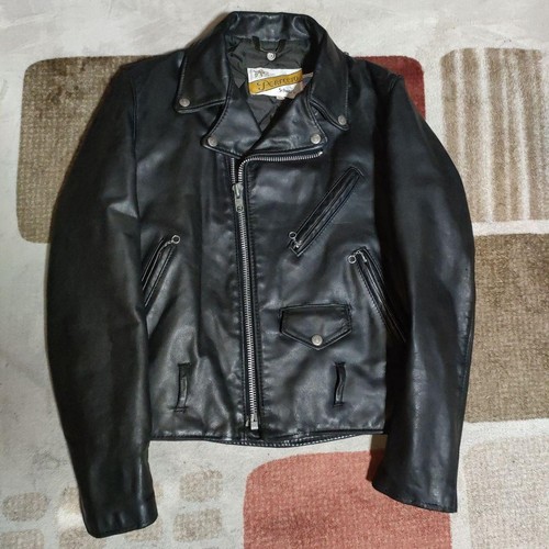 Giacca moto pelle bovina - pelle,
