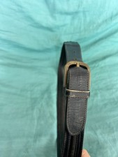 Cintura In Pelle E Tessuto Cm 90