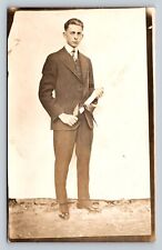 Cartolina RPPC Sharp Young Man