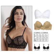 1 o 2 REGGISENI COCONUDA ART. PEONIA BALCONCINO REALIZZATO IN PIZZO CON FERRETTO