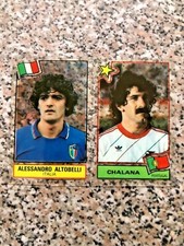 FIGURINA DOPPIA ALTOBELLI CHALANA album PANINI FOOTBALL SUPERSTARS 1984 NEW