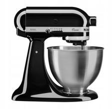 Kitchenaid Classic Mixer da cucina, nero/acciaio, 4,3 l 5K45SS 