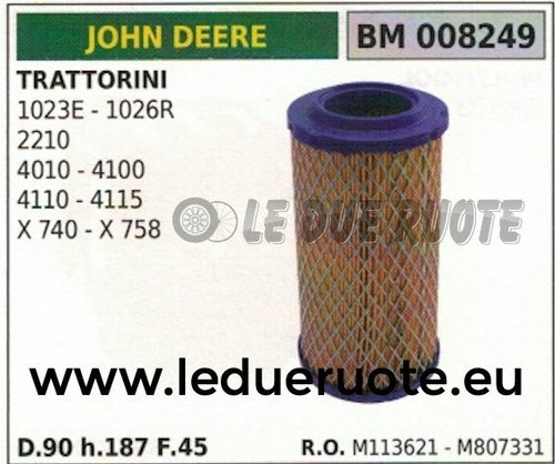 M113621 filtro aria trattorino - filtro,