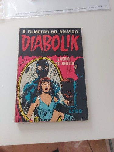 Diabolik prima serie - prima, "il