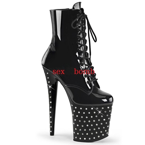 Sexy stivaletto strass tacco - stivaletto,