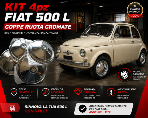 Kit 4pz coppe ruota - 4pz, 14"
