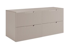 Armadio Armadietto Bagno Lavandino Lavabo Mobile Doppio 160 cm VENA Beige