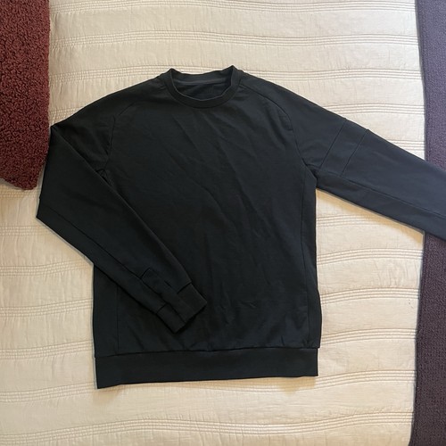 Felpa nera girocollo - , merino
