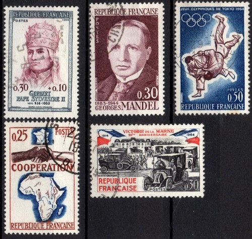 Francia 1964 lotto 5 usati - francia,