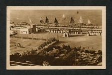 er577 CARTOLINA RICCIONE IL CENTRO BALNEARE 1937++