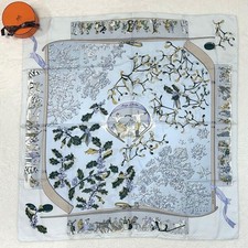 Sciarpa HERMES Carre 90 Neige