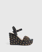 Black/Gold Chestnut Wedges