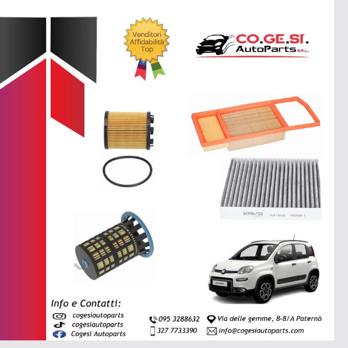 Kit tagliando fiat - panda, iii