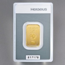 Lingotto oro heraeus 5 - oro,