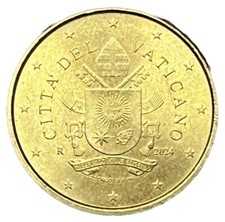50 CENTESIMI CITTA' DEL VATICANO 2024 - S.S. PAPA FRANCESCO - UNIFICATO 6.24 - C