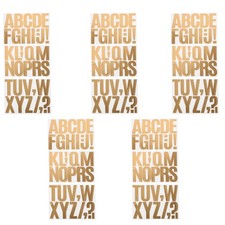  5 set di adesivi con lettere