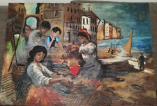 Nino Salvadori Olio Su Legno