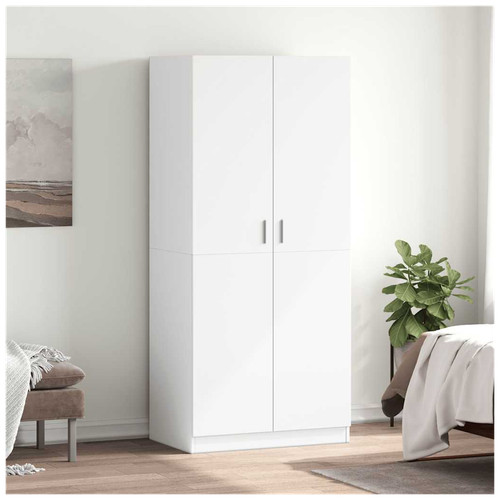 Armadio bianco 80x52x180cm - armadio,