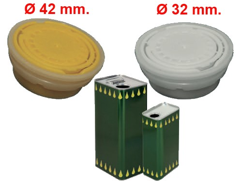 Tappi plastica lattine - p/lattine, d42