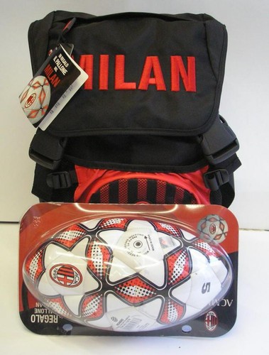 Zaino milan rosso - rosso/nero,