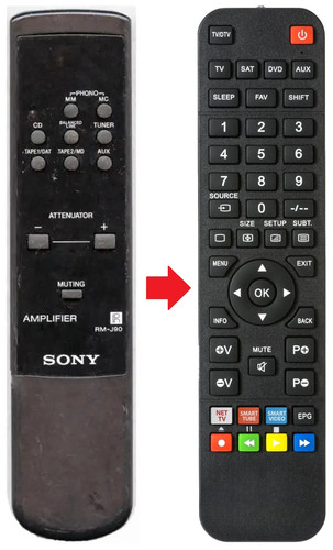 Telecomando adatto per sony - telecomando,