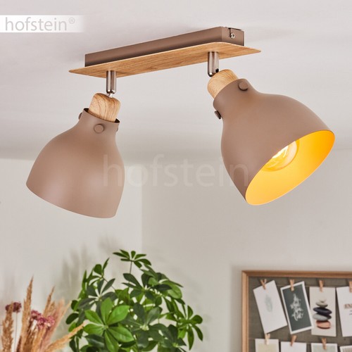 Lampada effetto legno
