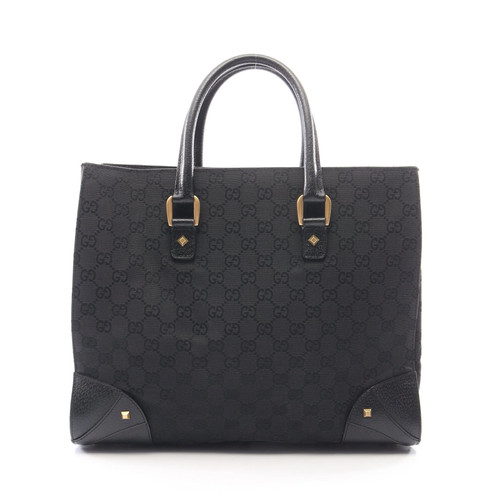 Gucci handbag black leather - black,