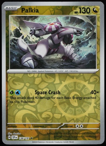 Ssp palkia 136 191 - -, rara