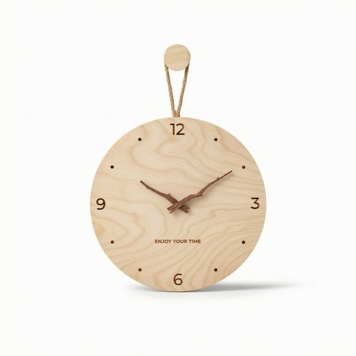 Orologio legno con corda - con,