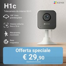 Telecamera Ezviz H1C Da Interno Con Audio Bidirezionale Base Calamitata FHD