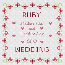 Punto croce matrimonio - croce,