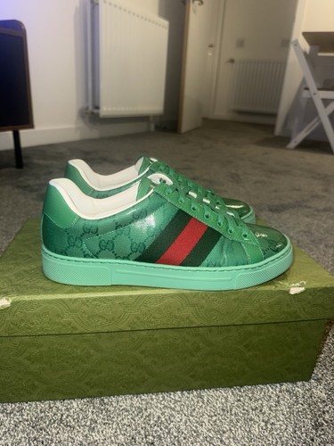 Gucci green ace canvas - ace, gg