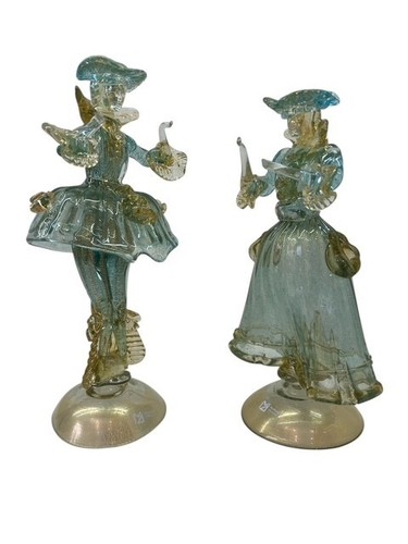 Coppia goldoniana figure dama - goldoniana,