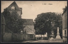 CPA Pisy, L´Église et le