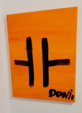 Quadro astratto acrilico su tela 40 X 50 cm del Pittore Donio Imburgia 