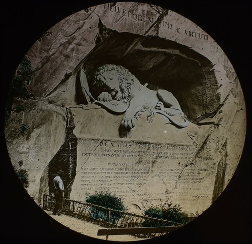 Magic lantern slide the - the, lion