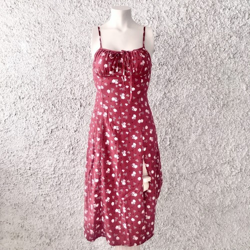 Vestito sirena floreale spacco - floreale,