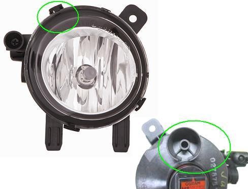 Faro fendinebbia destro - h8, per