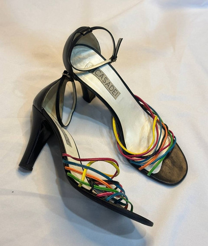 Sandali vintage casadei neri - sandali,