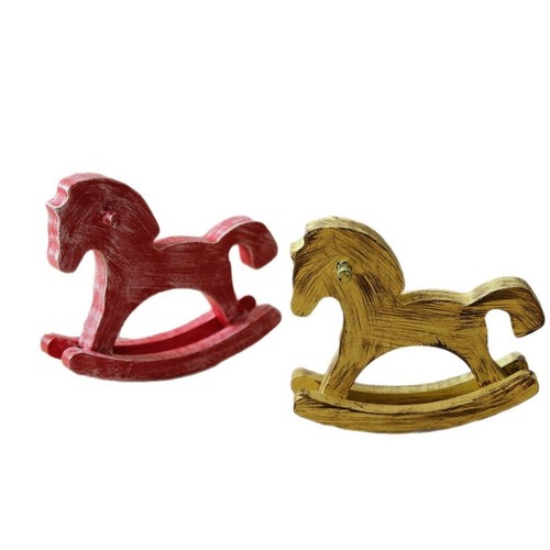 Cavallo dondolo legno - cavallo,