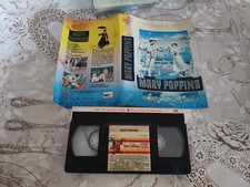 VHS MARY POPPINS WALT DISNEY HOME VIDEO PRIMA STAMPA. Fascetta sbiadita dal sole