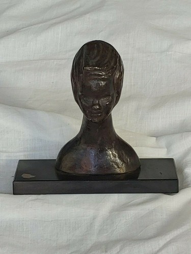 Scultura metallo busto - metallo.,
