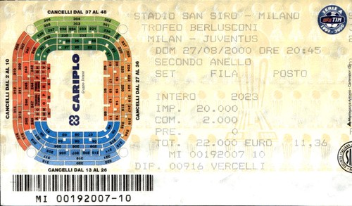 Biglietto stadio trofeo - #,