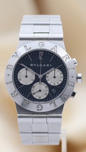 Bulgari diagono quarzo - bulgari, 38mm
