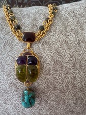 Collana scarabeo egiziano