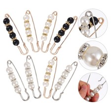  8 pezzi spilla moda donna set spilla di perle spilla cappello spille gioielli