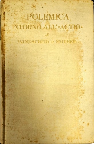Polemica intorno all actio - polemica,