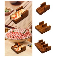 Supporto per sushi e tacos in legno, supporto per temaki giapponese, per barche,