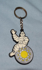 Portachiavi Pubblicitario Michelin Bibendum Vintage In Gomma Da Collezione