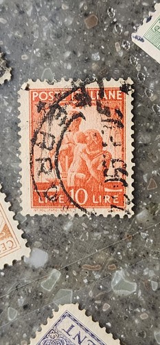 Francobollo lire estero - 10,
